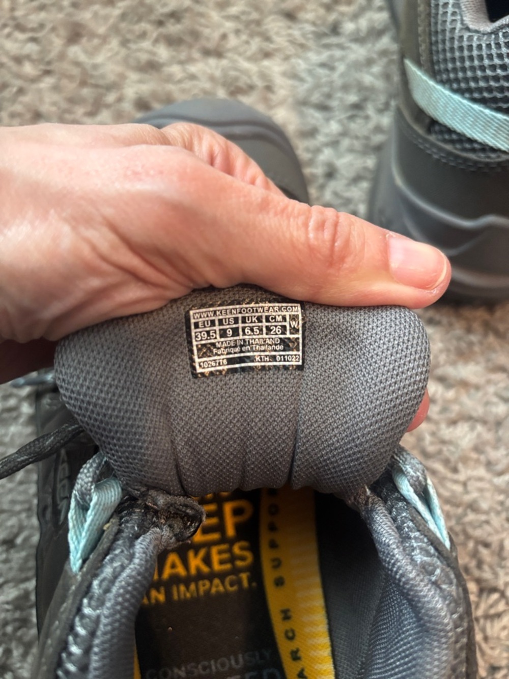 Keen Women's Brown Athletic Hiking Shoes with Light Gray Accents - Picture 8 of 10